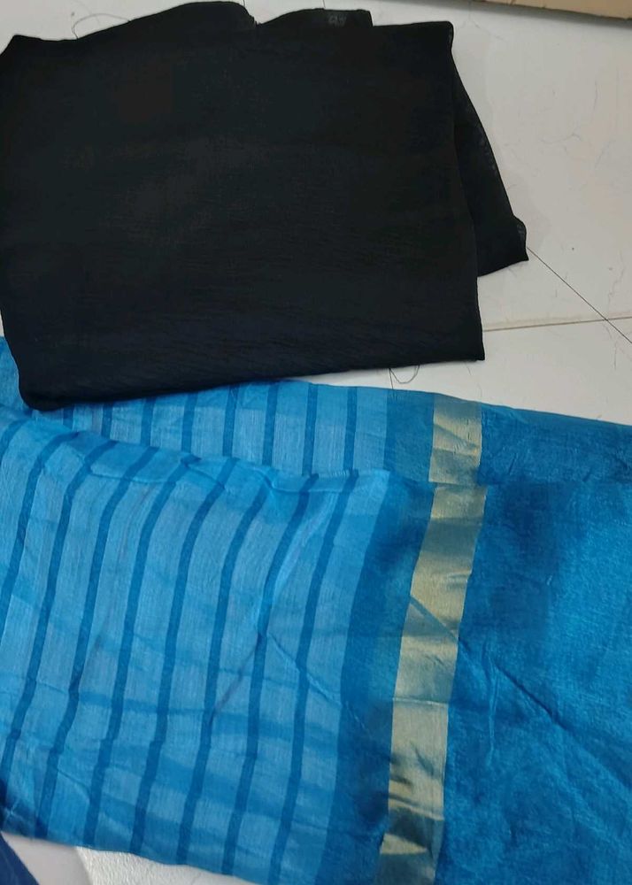 Blue dress material