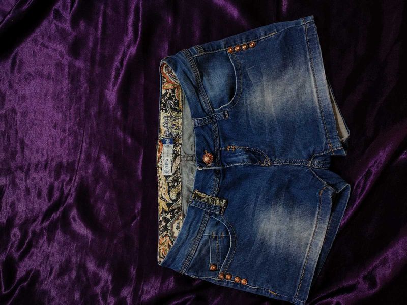 Y2K floral Denim Shorts