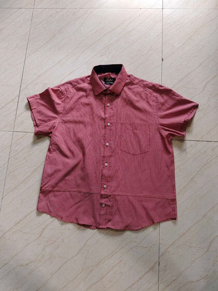 Men's Short Sleeve Striped Shirt