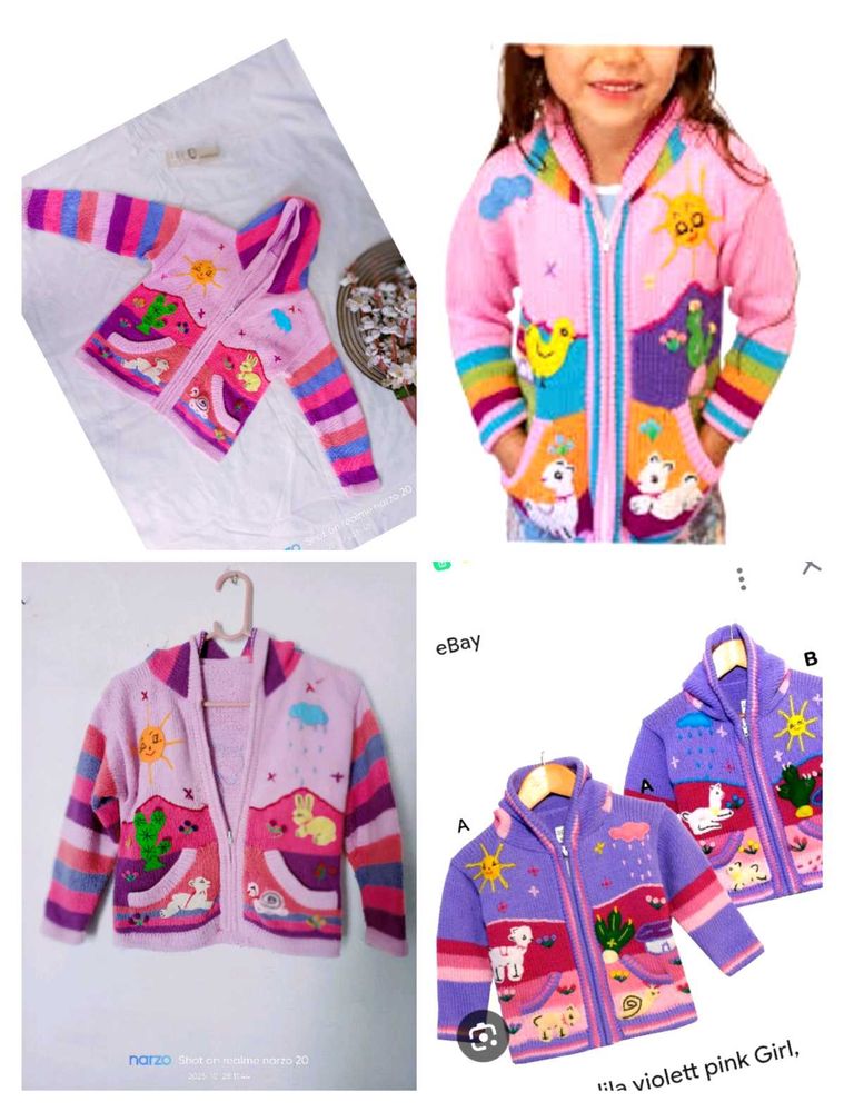 Cute Kids Knit Hoodie