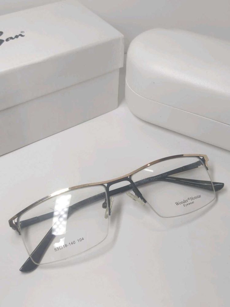 Stylish Half-Rimmed Eyeglasses