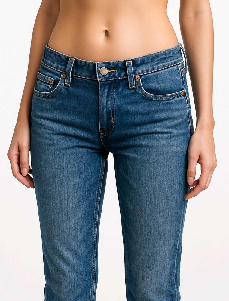 Y2K vintage/grunge low waist blue denim jeans 💓