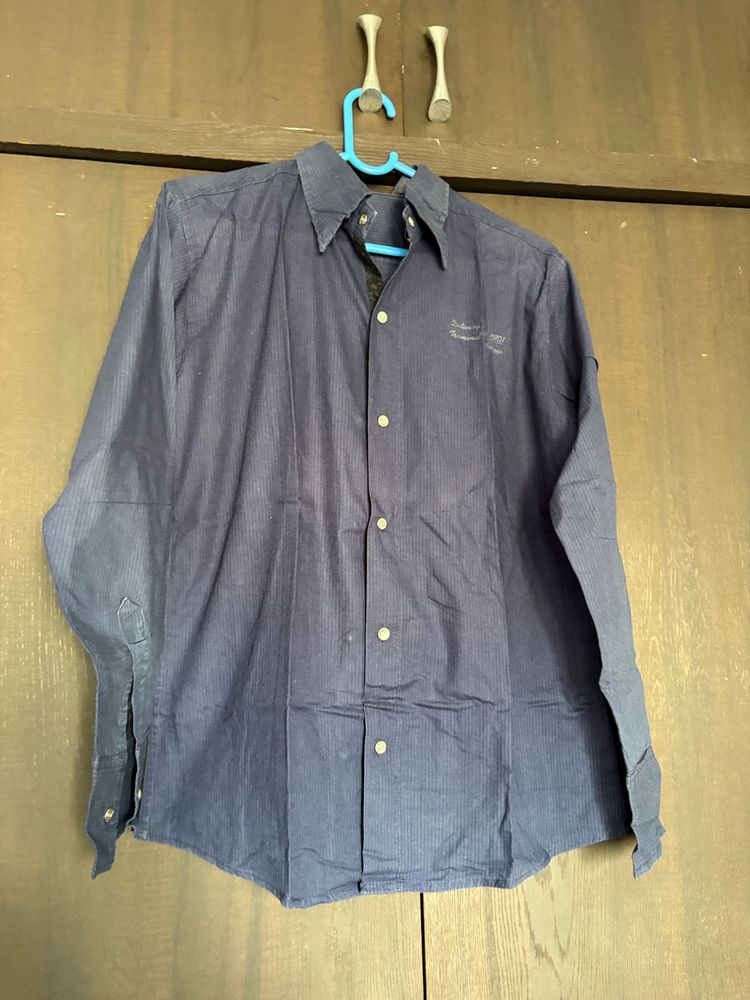 Classic Pinstripe Button-Up Shirt