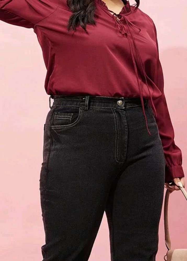 Chic Burgundy Blouse