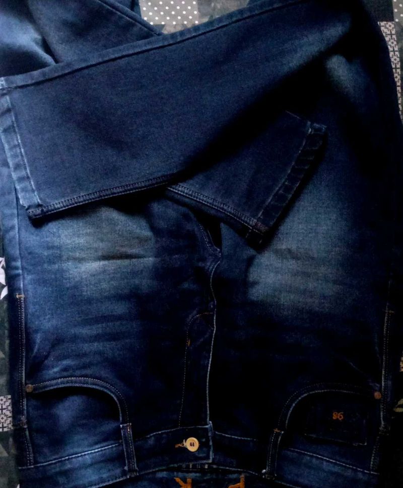 SPARKY DENIM JEANS NAVY BLUE COLOUR STRAIGHT FIT