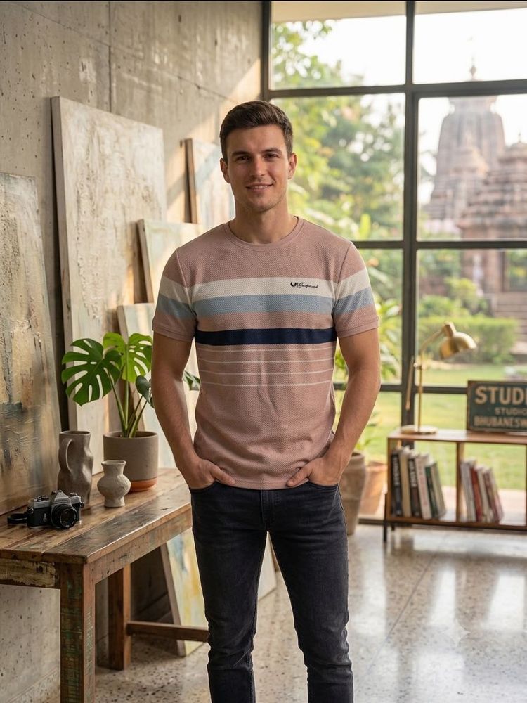 Striped Crewneck T-shirt