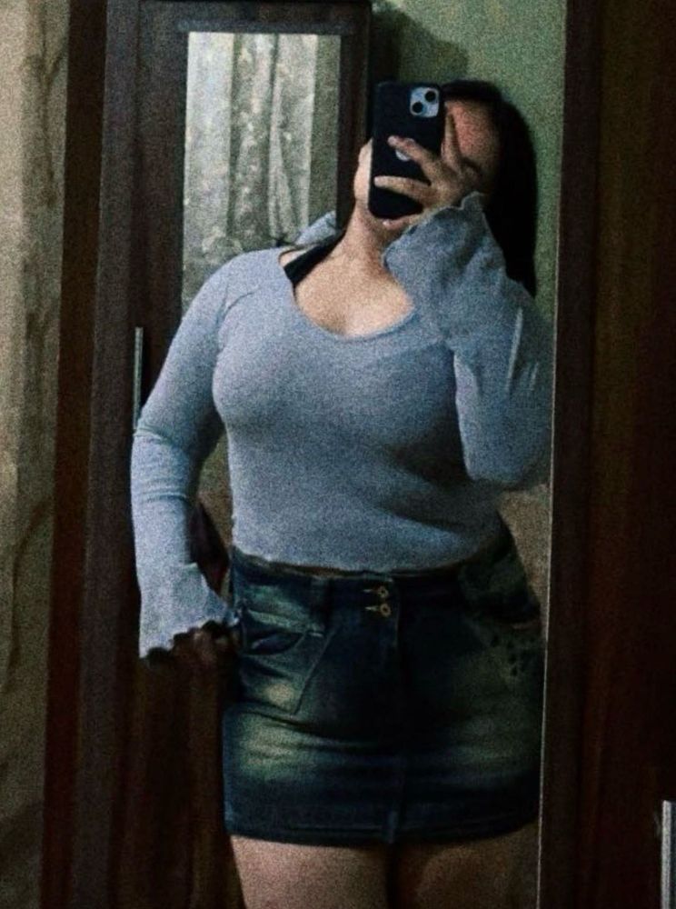 Grey Bell Sleeve Top