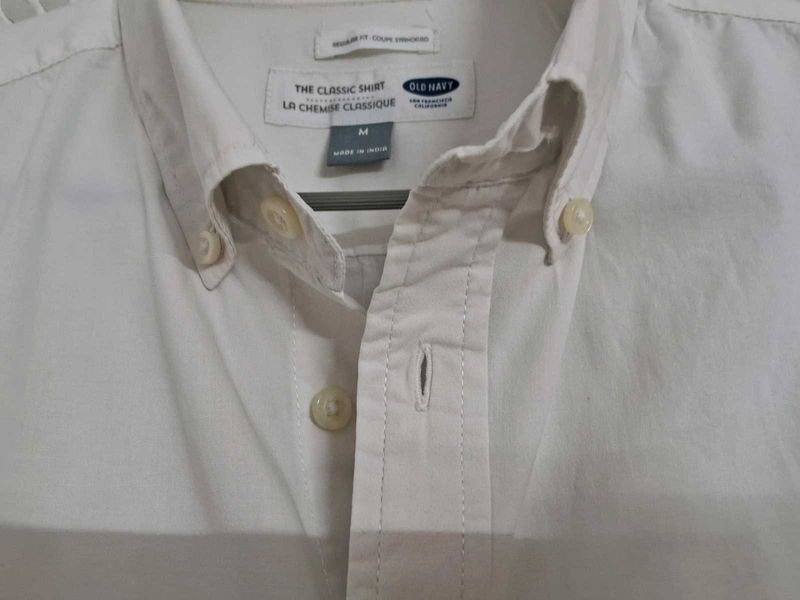 Old Navy Classic White Button-Down Shirt