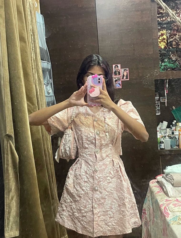 Cute Pink Mini Dress