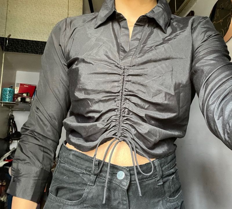 New Sexy Cinch-up Shirt Top🕷️