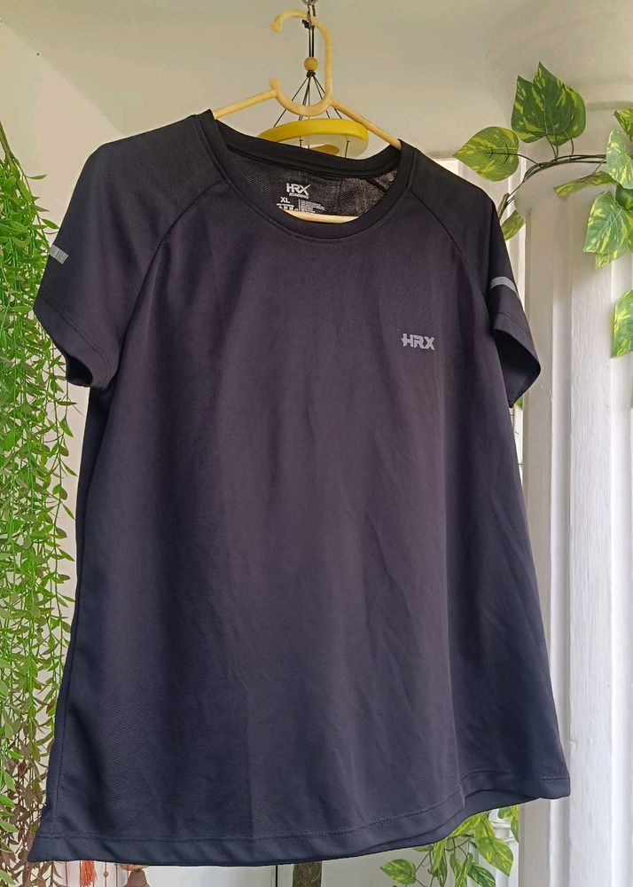 HRX Black Athletic T-Shirt