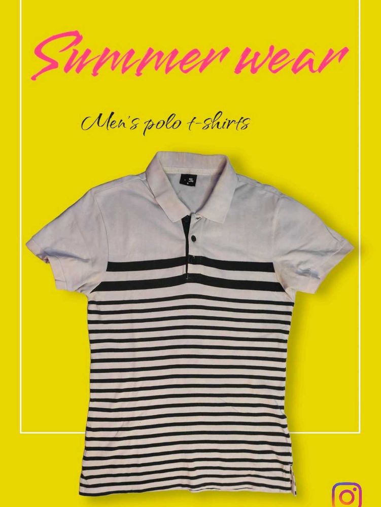 Striped Polo T-Shirt