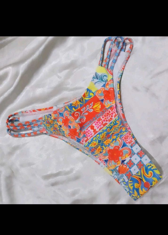 Vibrant Print Bikini Bottom