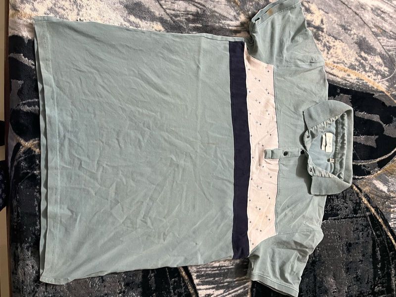 light sea green Casual T-shirt