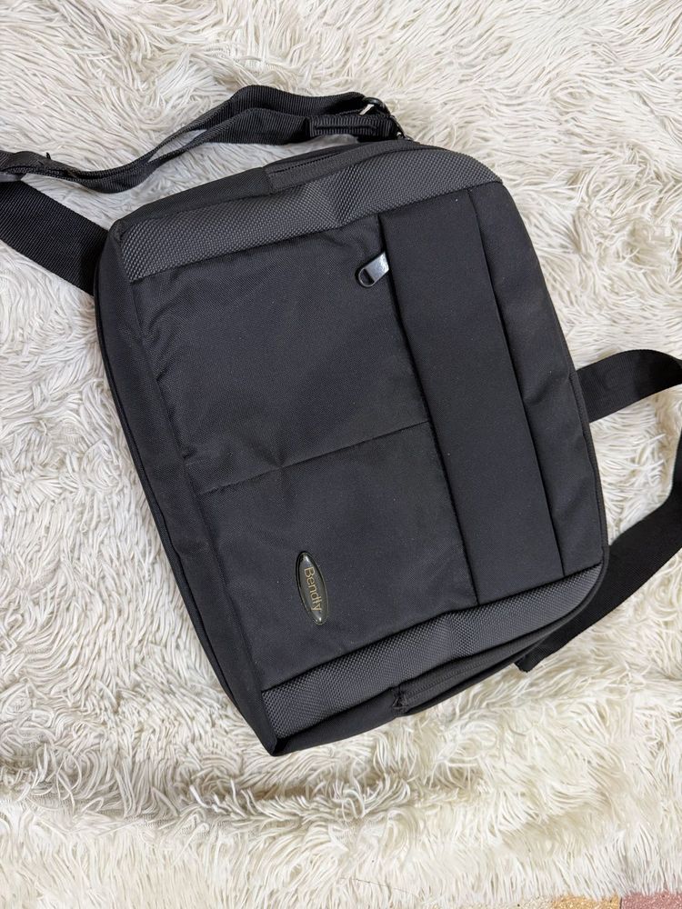 Men's Black Crossbody Messenger Bag
