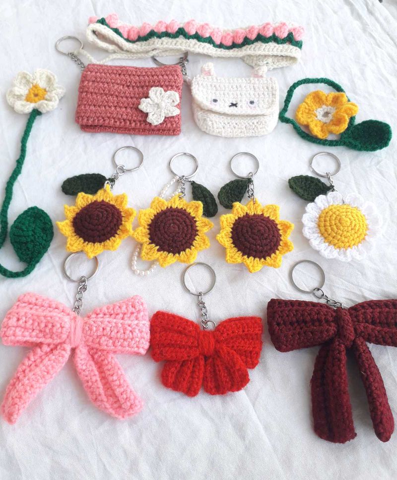 crochet keychains🌼