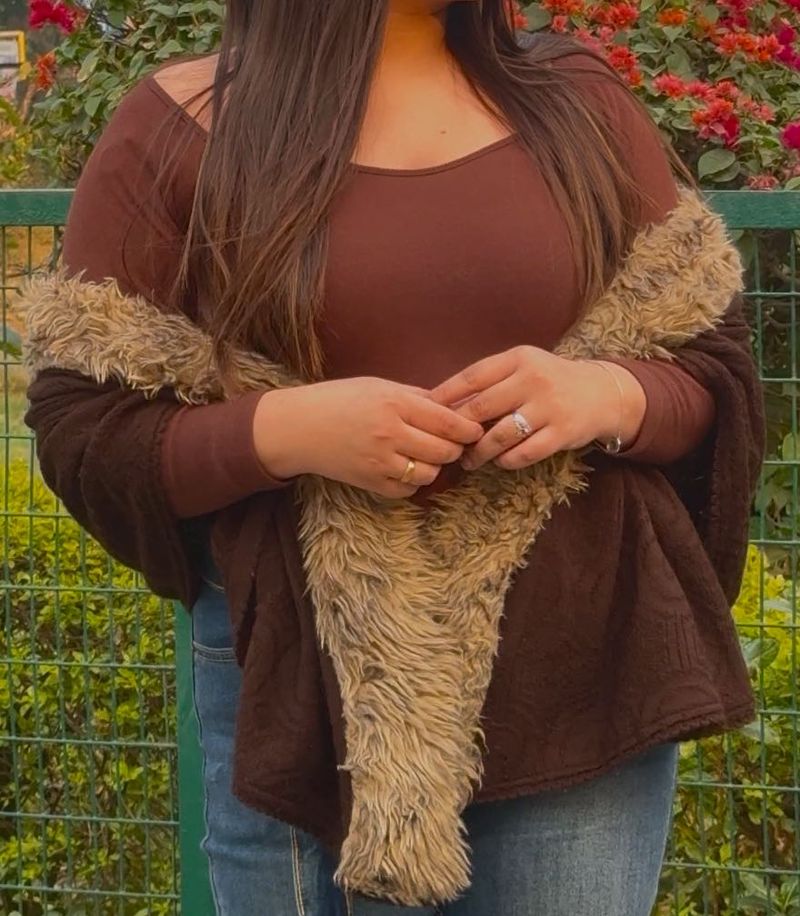Brown Long Sleeve Top