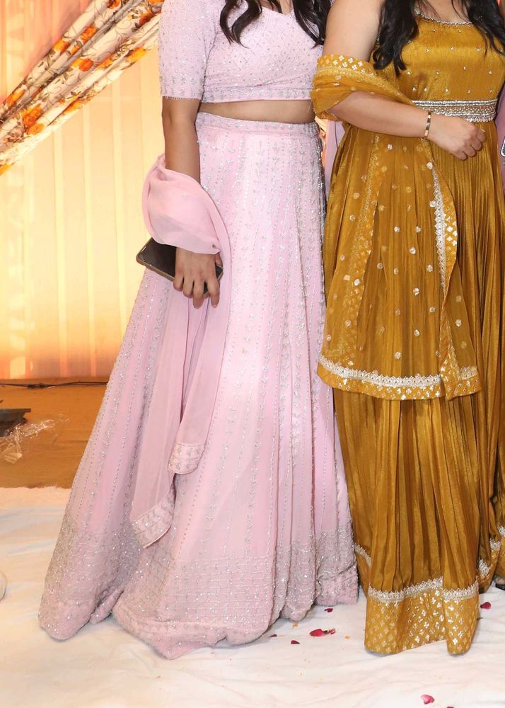 full hand embroidery lehenga &amp;padded blouse
