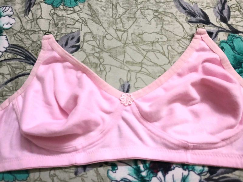 Pink Soft Cotton Bra🩷🩷