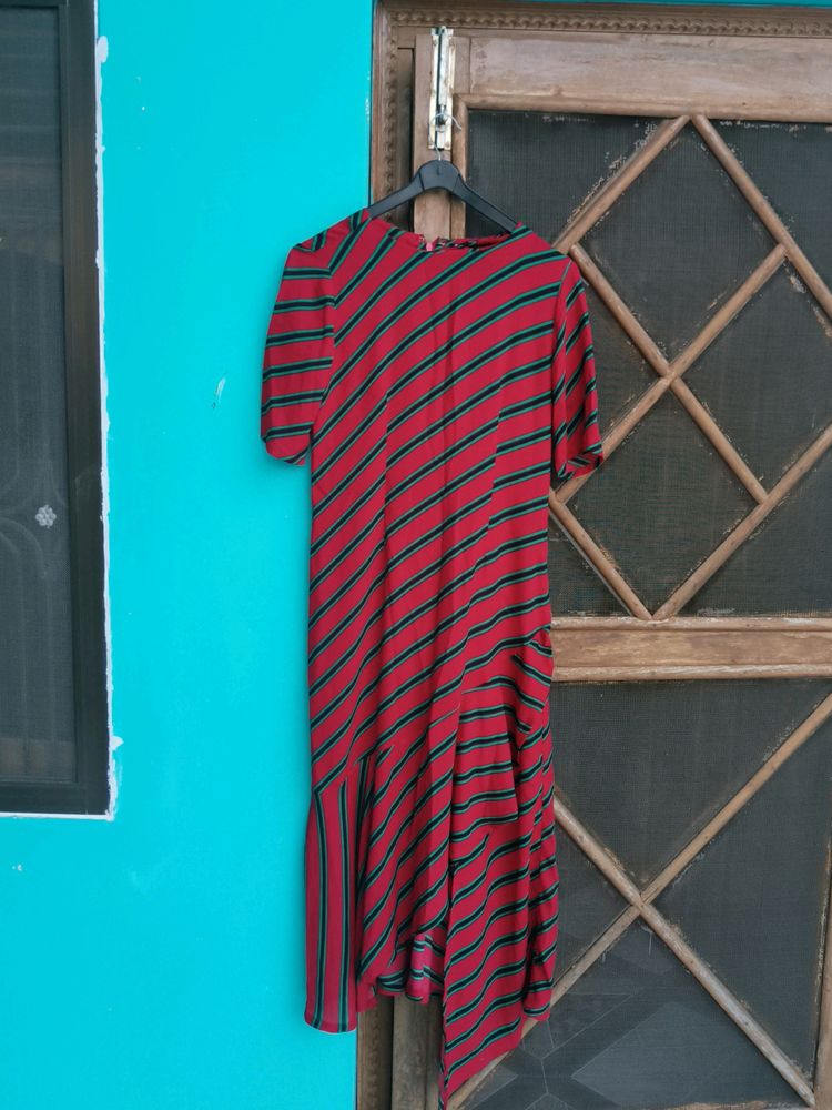 Striped Midi Dress