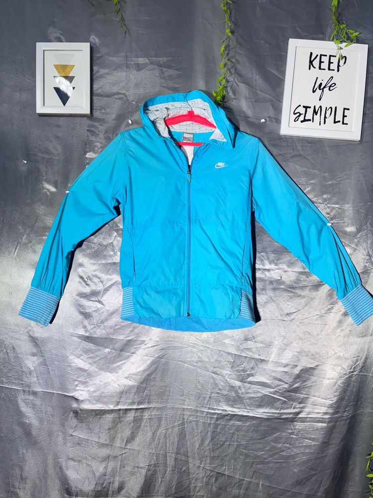 Nike Blue Hooded Jacket