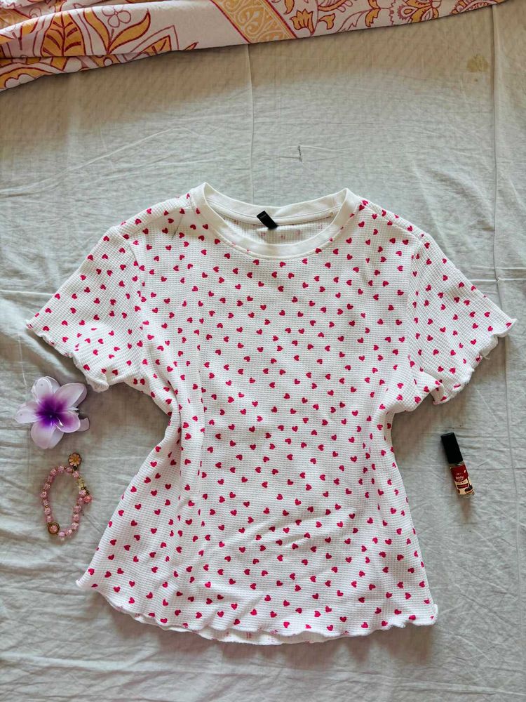 IOGirl Heart Print Top