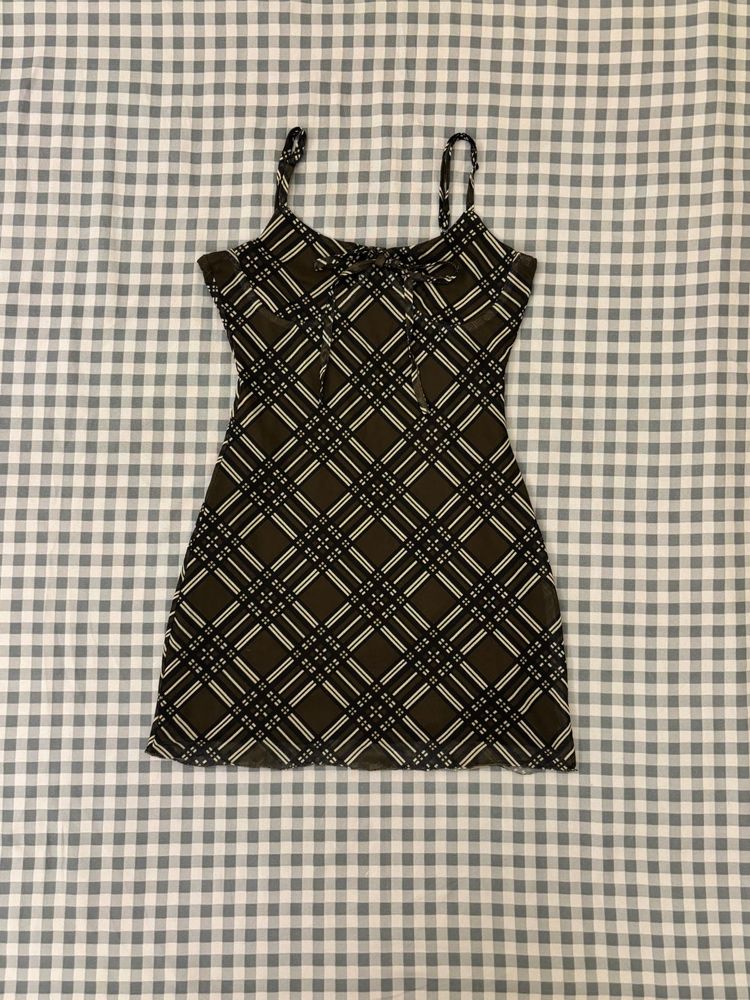 Chic Plaid Slip Dress