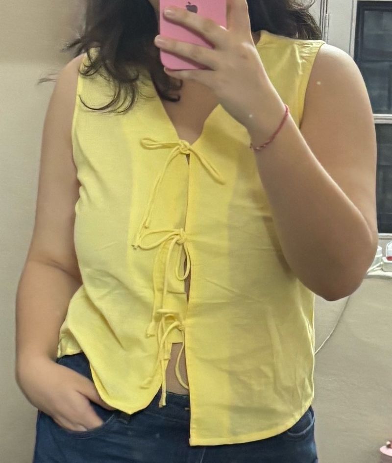 Chemistry Bow Yellow top