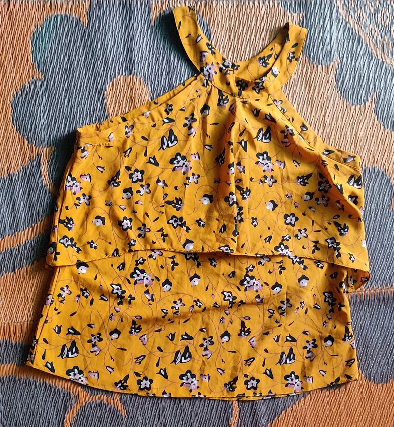 Tank top with sleeves.