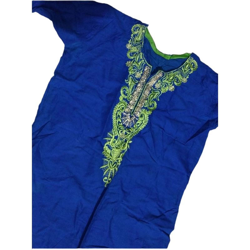 Navy Blue Party Wear Kurta