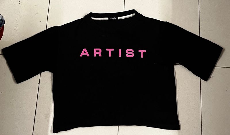 art crop tshirt -/top