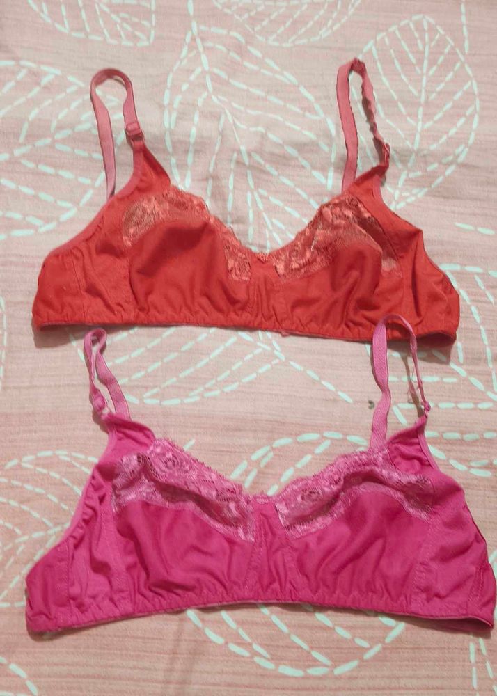 2 Pack Bra Set - Pink &amp; Coral