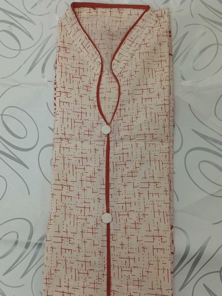 Elegant Printed Cotton Kurta