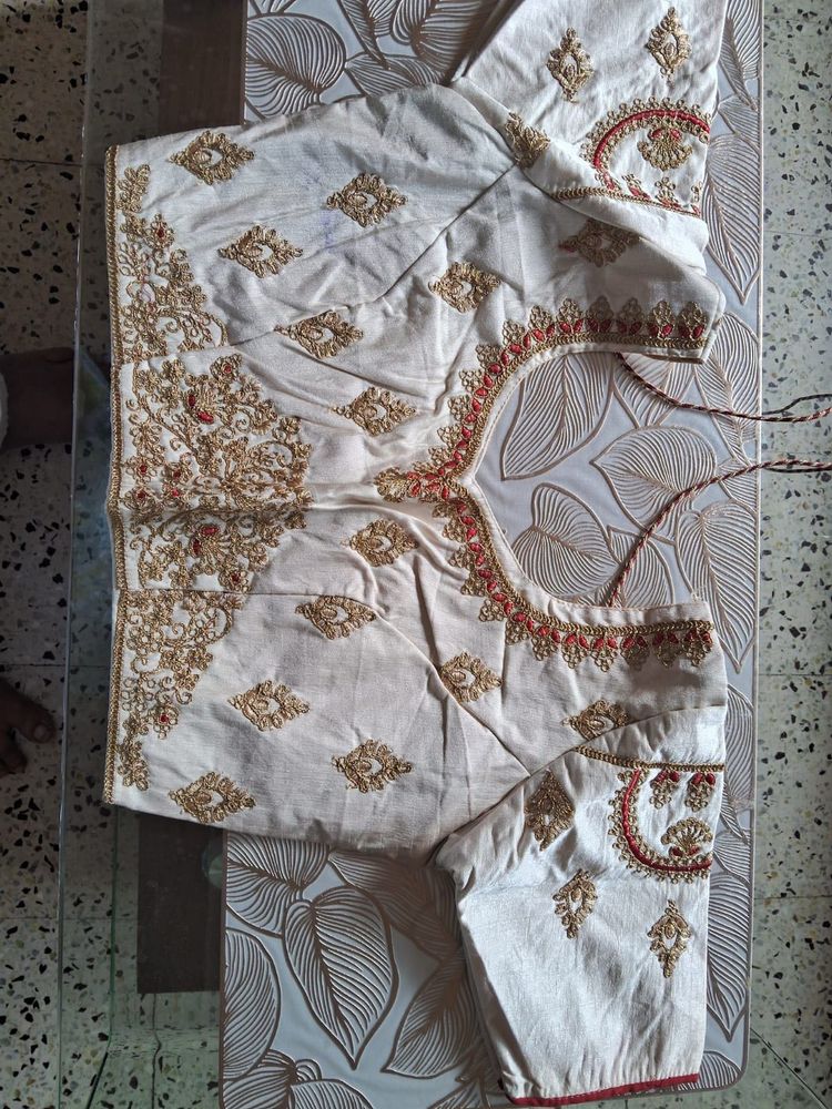 Embroidered Silk Blouse