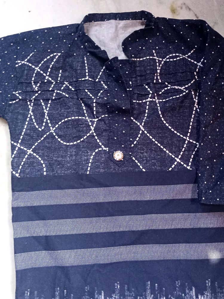 Girls Nevy Blue Top