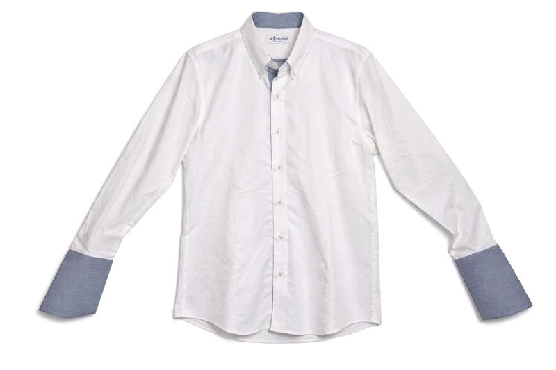 Men's White Button-Down Shirt