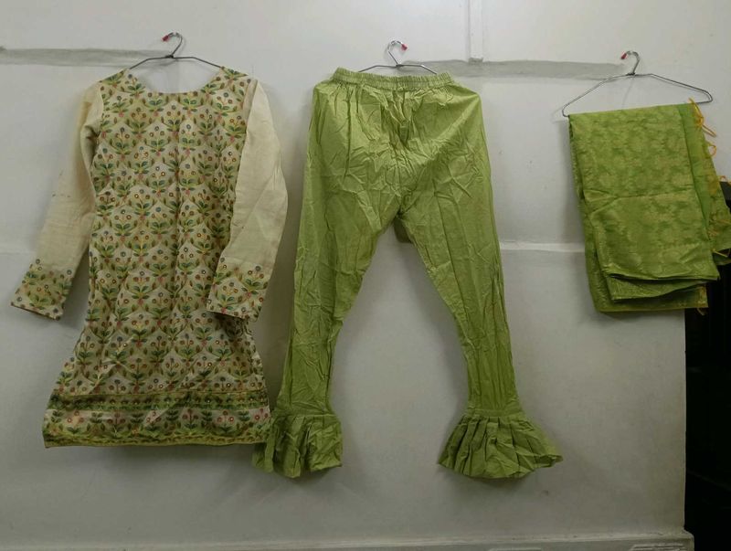 Embroidered Kurta Set with Dupatta