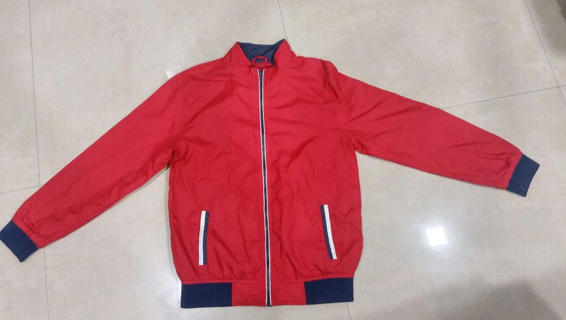 Stylish Red Casual Jacket