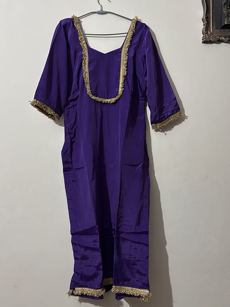 Elegant Purple Kurta Set