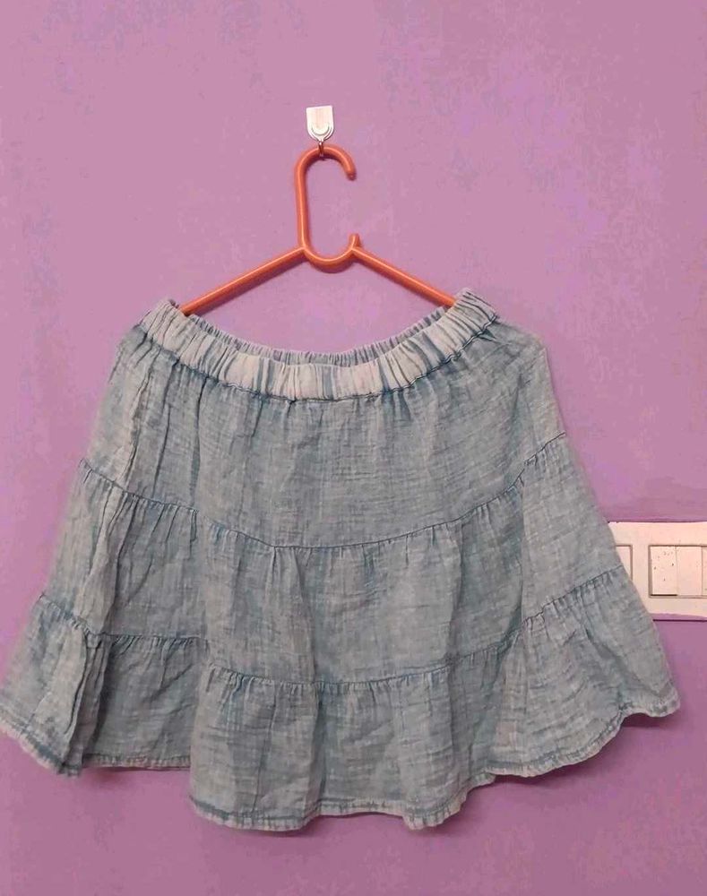 Tiered Frill Mini Skirt