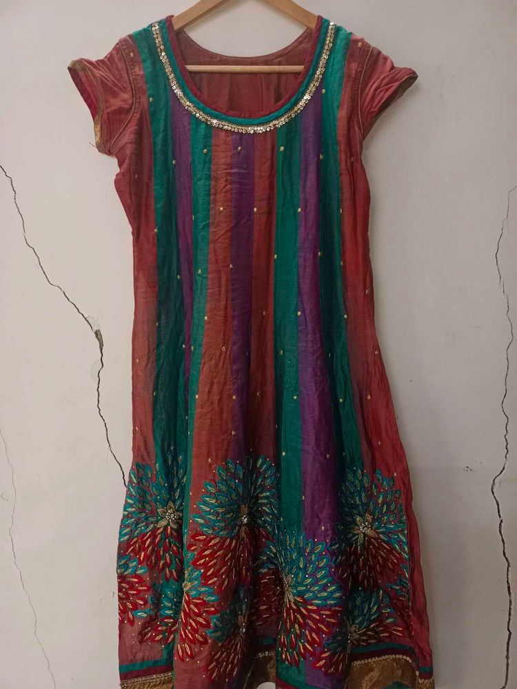 partywear xl size kurti alongwith pant