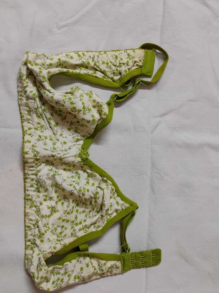 Floral Print Bra