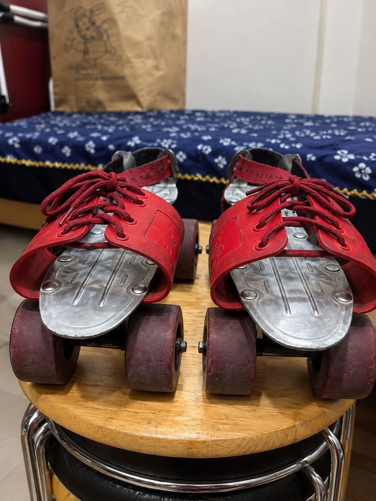 Red Roller Skates adjustable