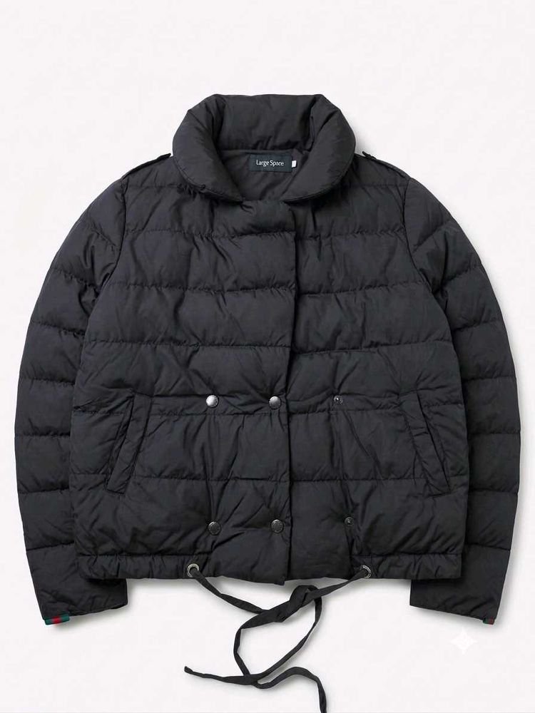 Korean Double Breasted Puffer Bomber Jacket