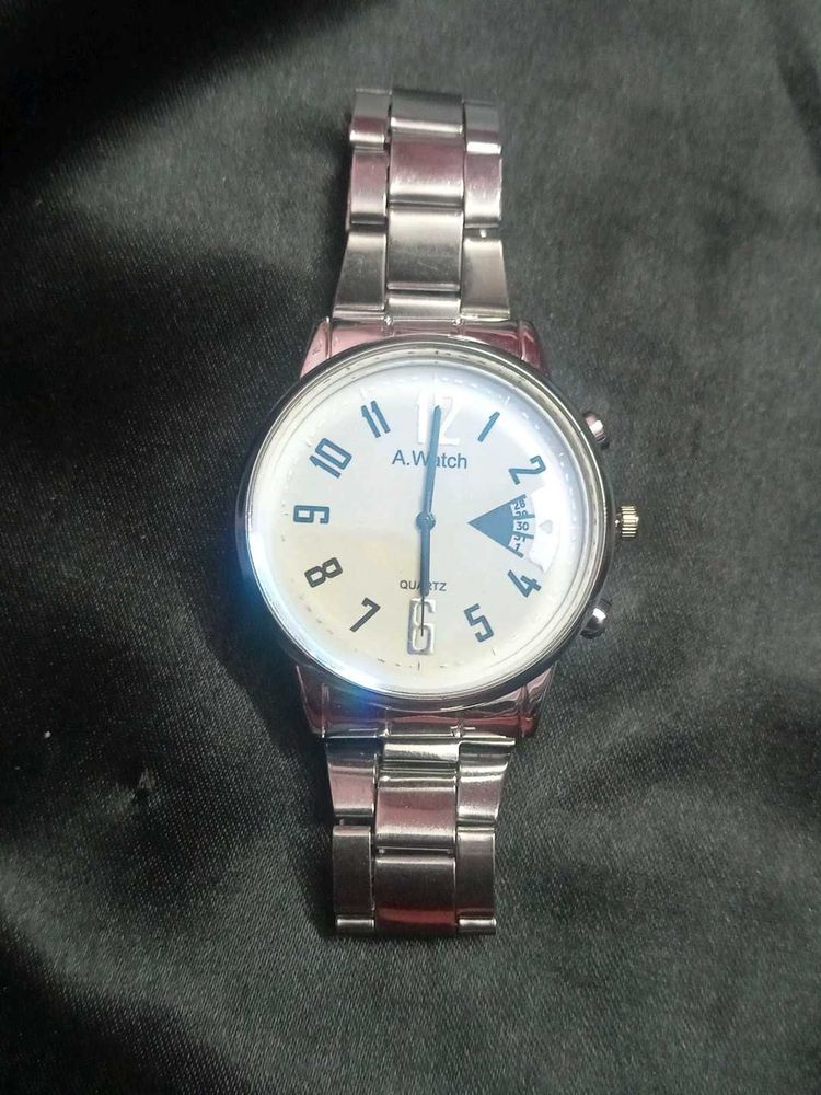 A. Watch Silver Tone Stainless Steel