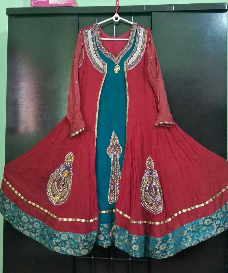 Beautiful Red long frock