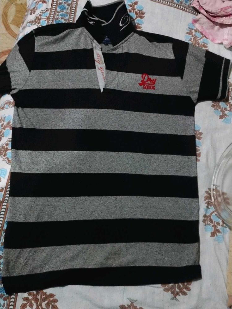 Men's Striped Polo T-Shirt