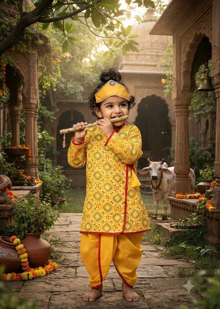 Cute Krishna Costume for Kids