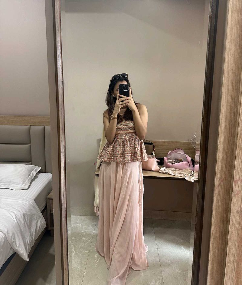 Designer Peplum and lehnga Set
