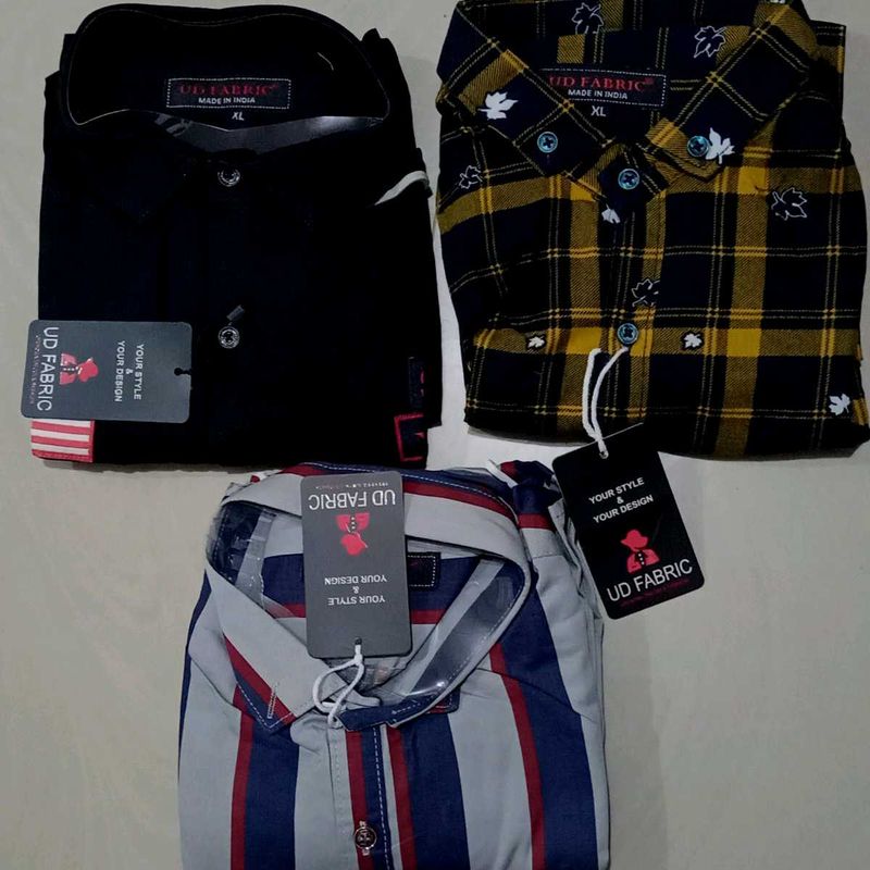 Set of 3 Men's Stylish Shirts